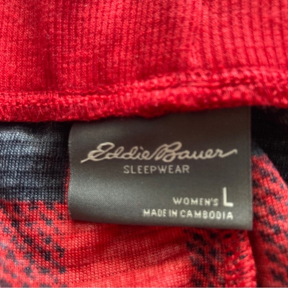 Eddie Bauer Womens 2-Piece Holiday Pajama Sleepwear Set Large NWT - Picture 16 of 16